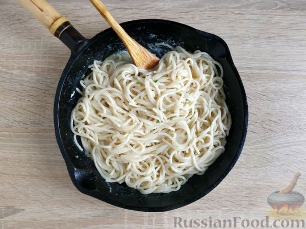 Спагетти в сливочно-лимонным соусе